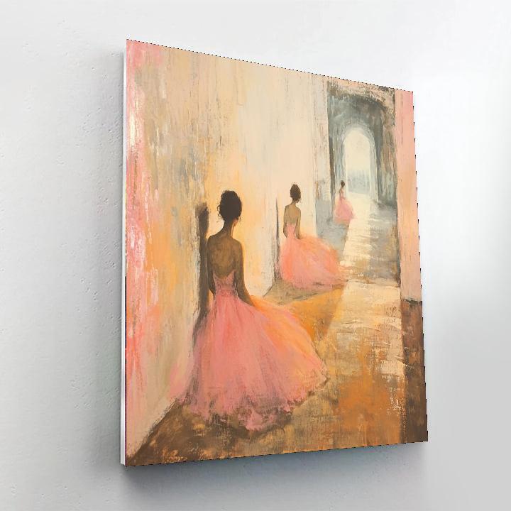 Edgar Degas Inspired Choreographed Dreams  Painting Number Kit