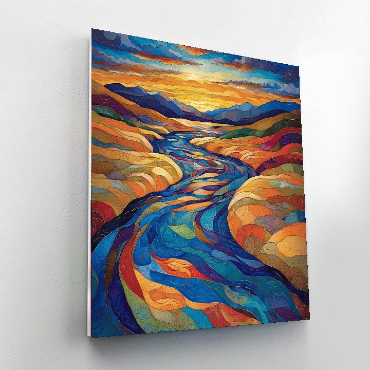 Gustav Klimt Inspired Mystic Waterways  Paint By Numbers Art