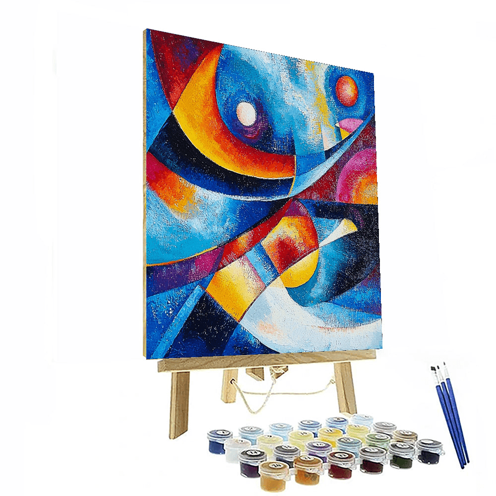 Wassily Kandinsky Inspired Rhapsody In Blue  Paint By Color