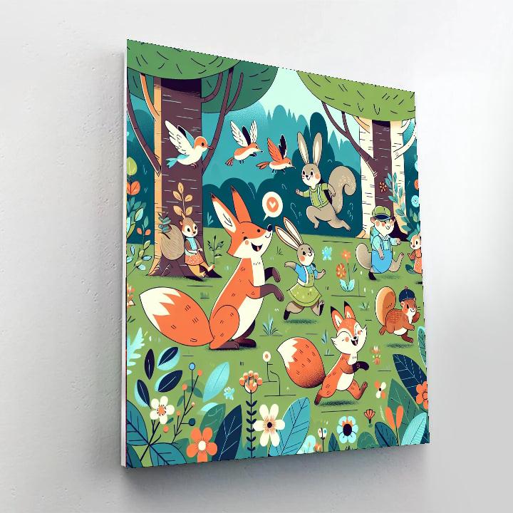 Merry Forest Friends Numbered Painting Kits