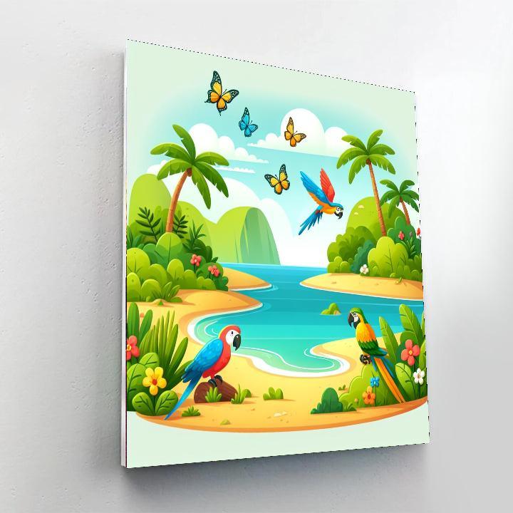 Imaginative Island Getaway Paint By Number