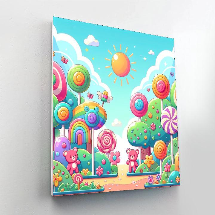 Sunny Day In Candy Land Number Painting