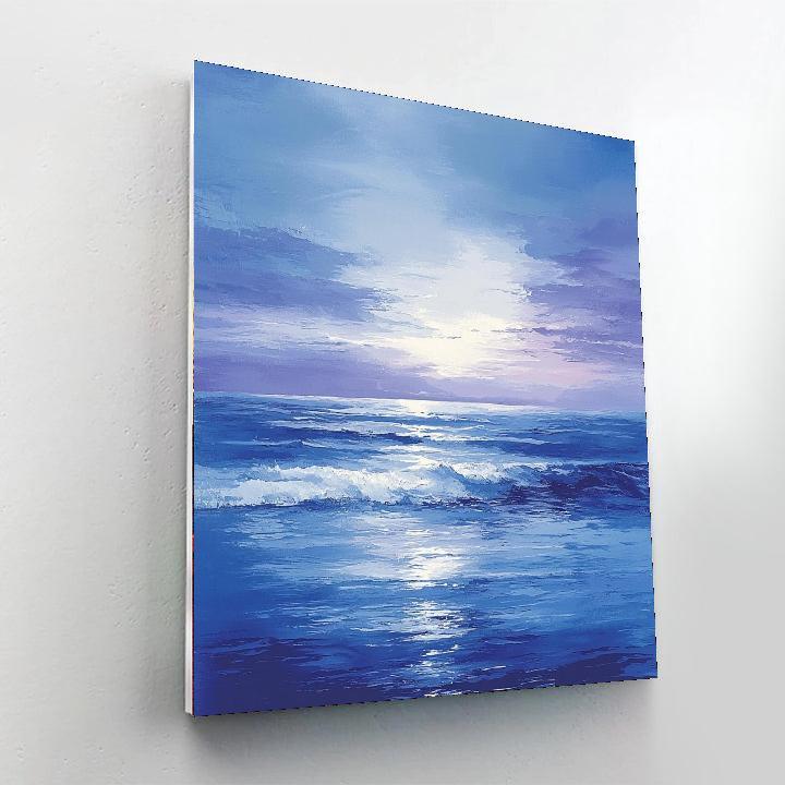 Hiroshige Inspired Echoes Of The Twilight Sea  Painting Number Kit