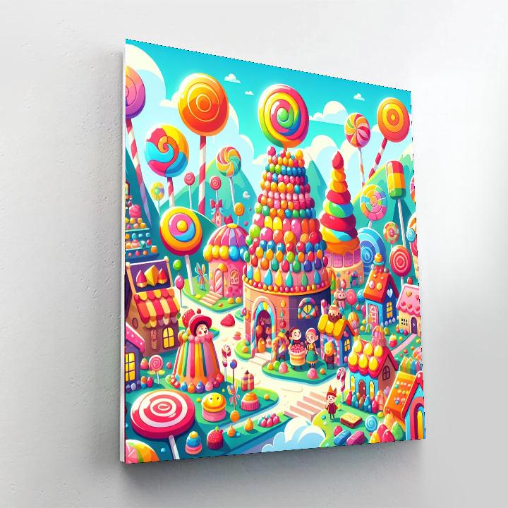 My Adventure In Candyland Painting Number Kit