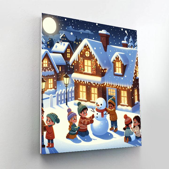 Cozy Winter Nights Number Painting