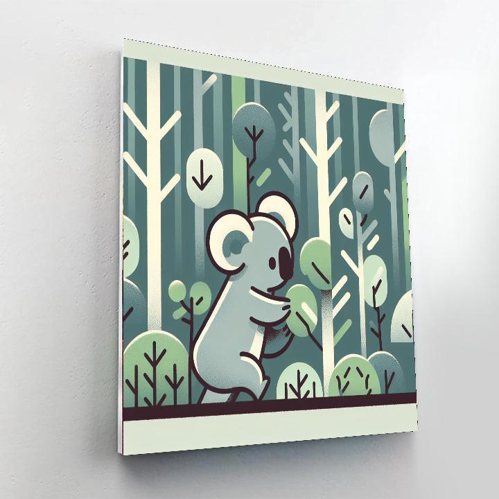 Curious Koala Forest Paint By Numbers Kits
