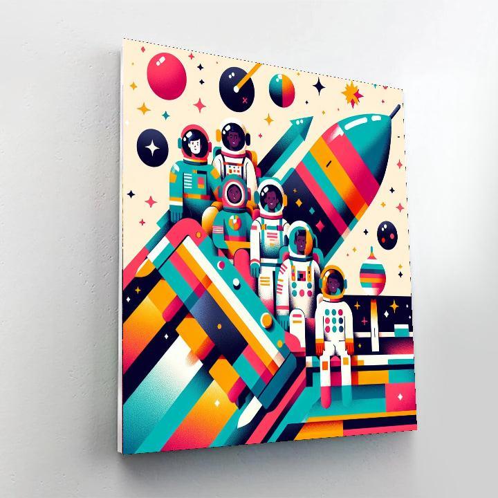 Galactic Discovery Mission Paint By Color