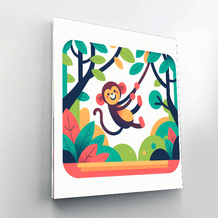 Jungle Exploration Fun DIY Paint By Numbers