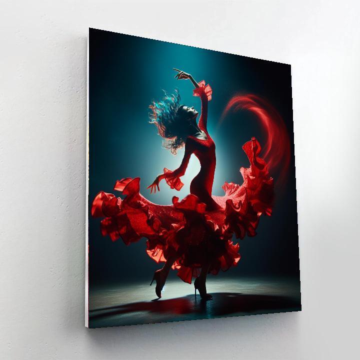 Dynamic Flamenco Passion Paint By Color