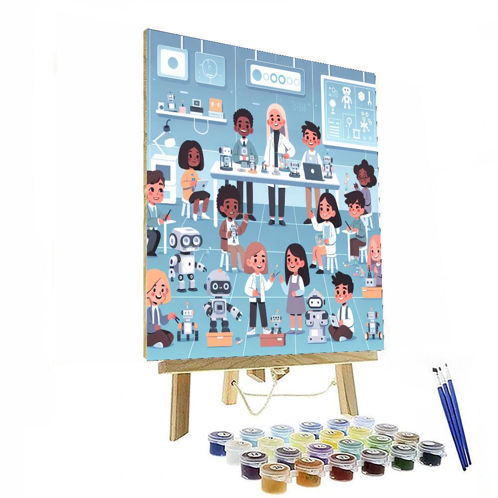 Robot Lab Of Tomorrow Paint By Color