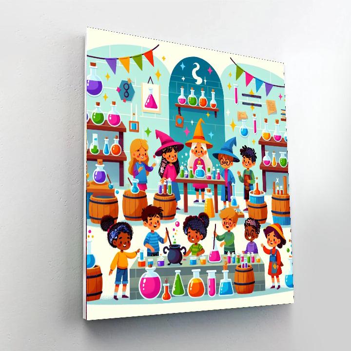 Wizard’s Enchanted Workshop Number Painting
