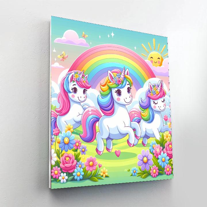 Sunshine Unicorns Numbered Painting Kits