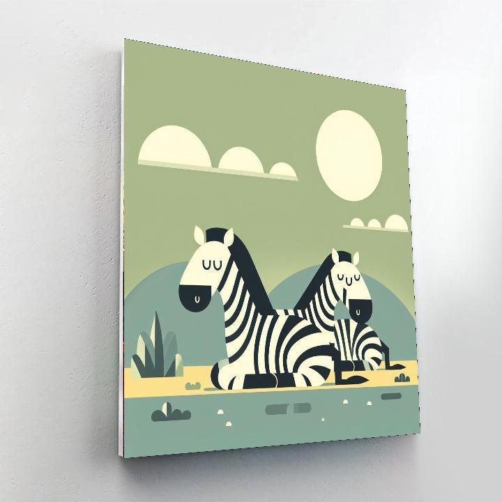 Zebra Zen Paint By Color