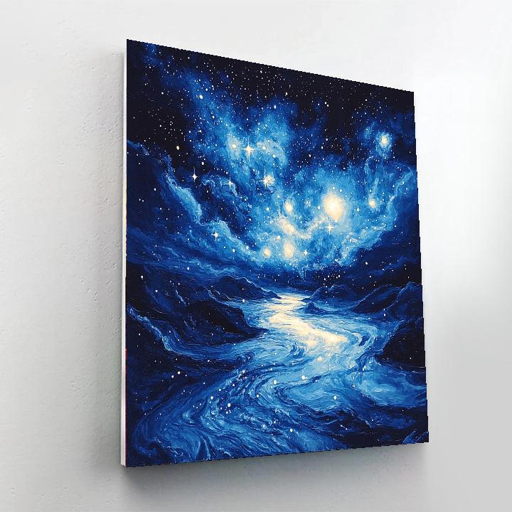 Paul Cézanne Inspired Cosmic Tranquility  Paint By Numbers Kits