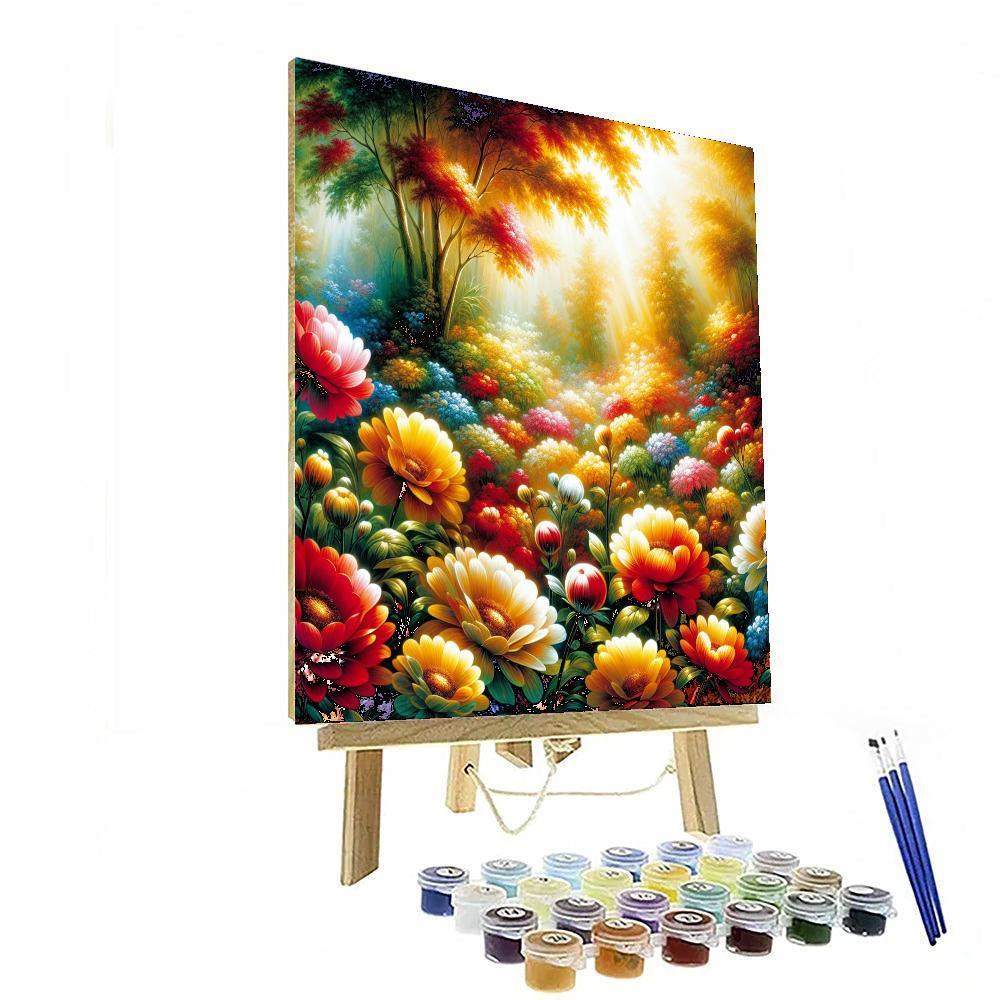 Sunlit Garden Reverie DIY Paint By Numbers