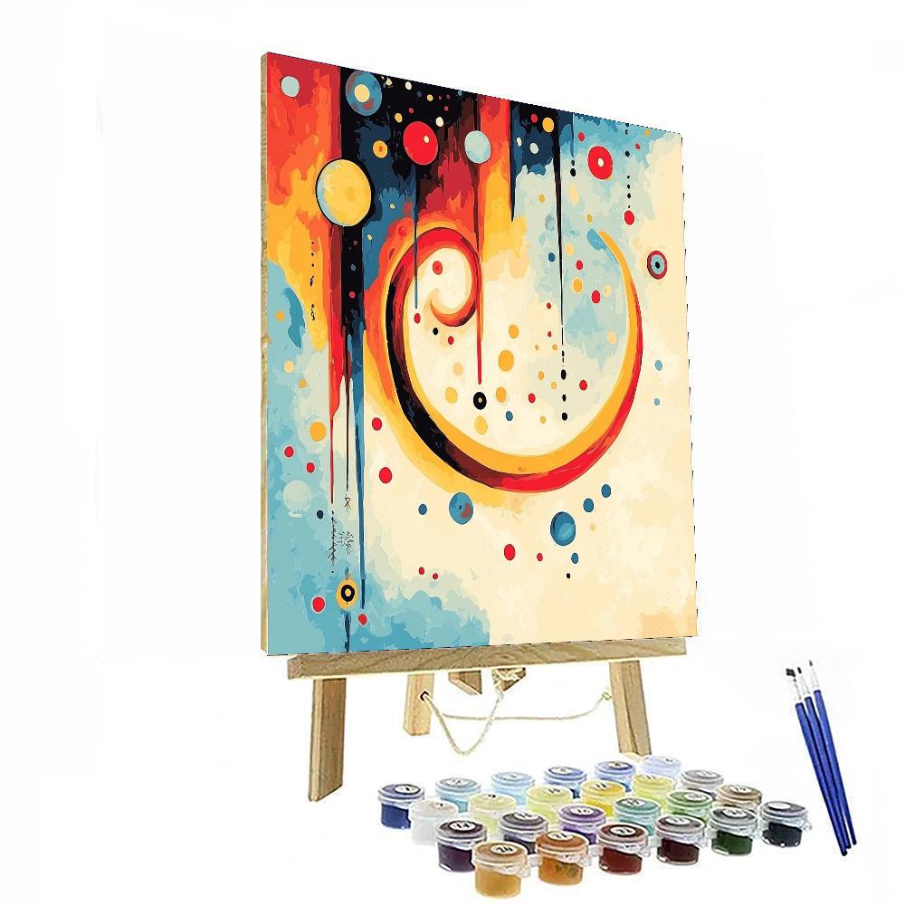 Joan Miró Inspired Cosmic Fantasia  Number Painting