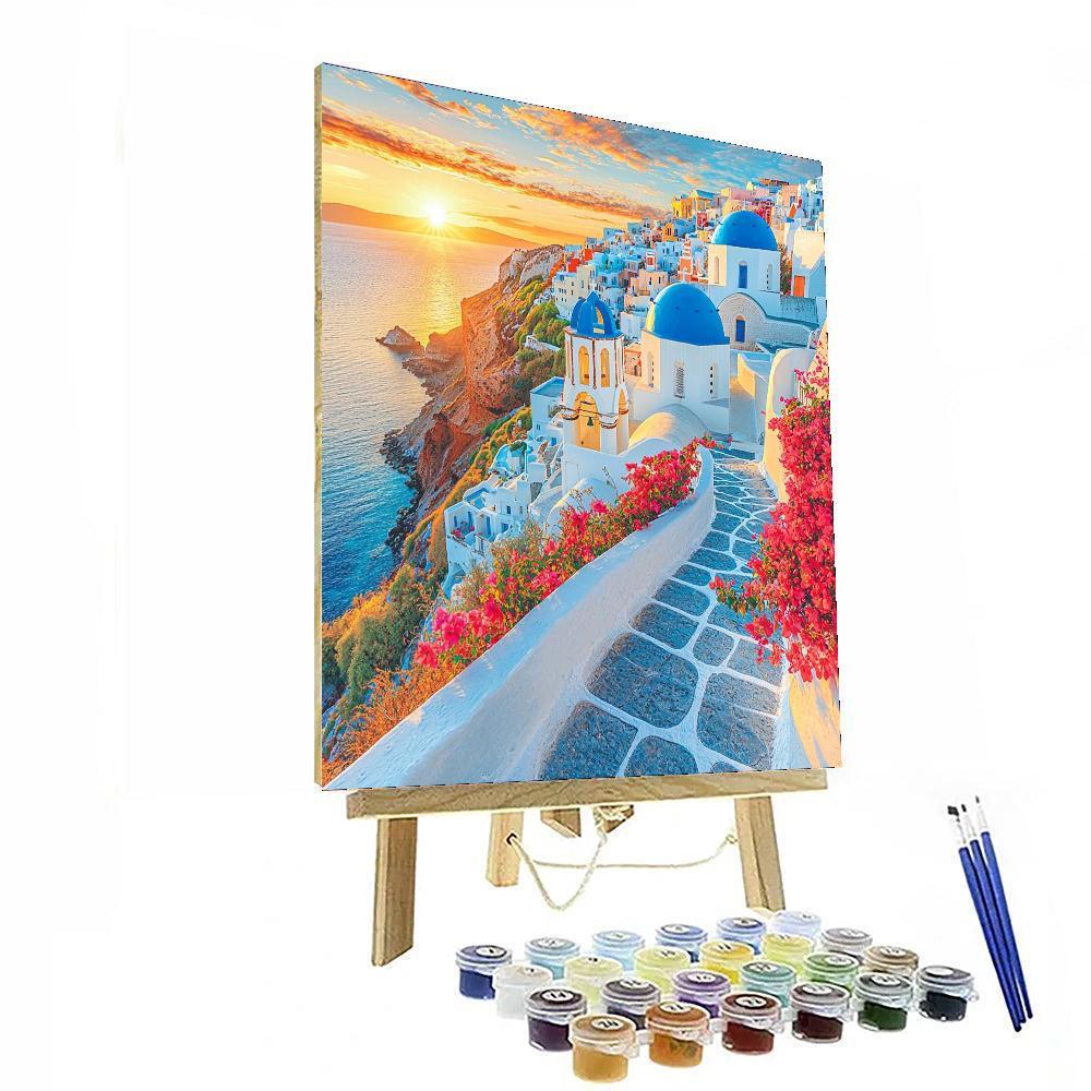 Santorini Island - Greece Numbered Painting Kits