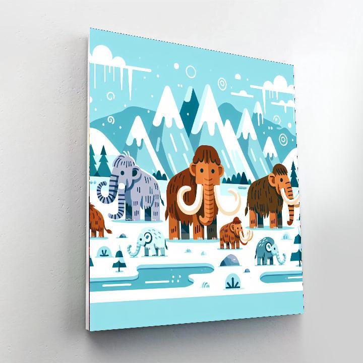 Ice Age Animal Expedition Number Painting