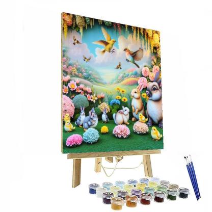 Charming Little Garden Friends Paint By Numbers Art