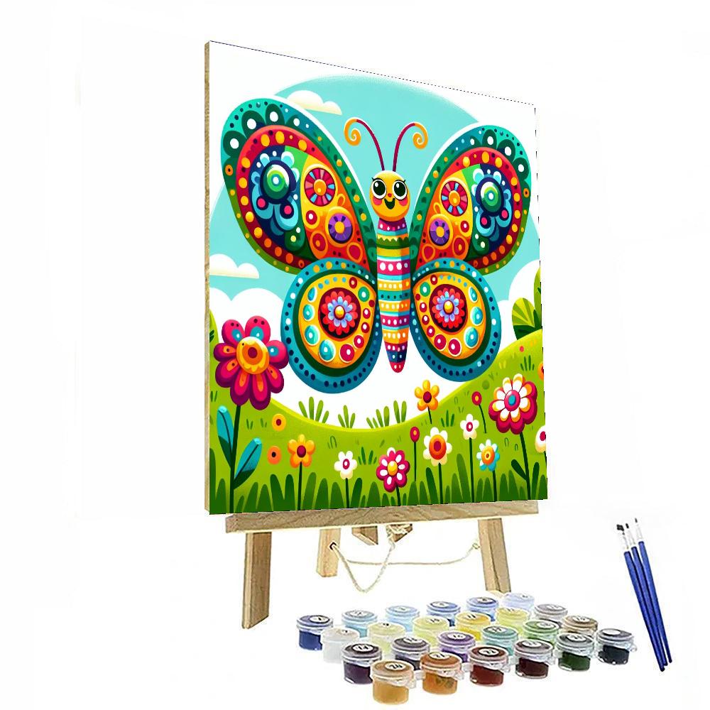 Bold Butterfly DIY Paint By Numbers