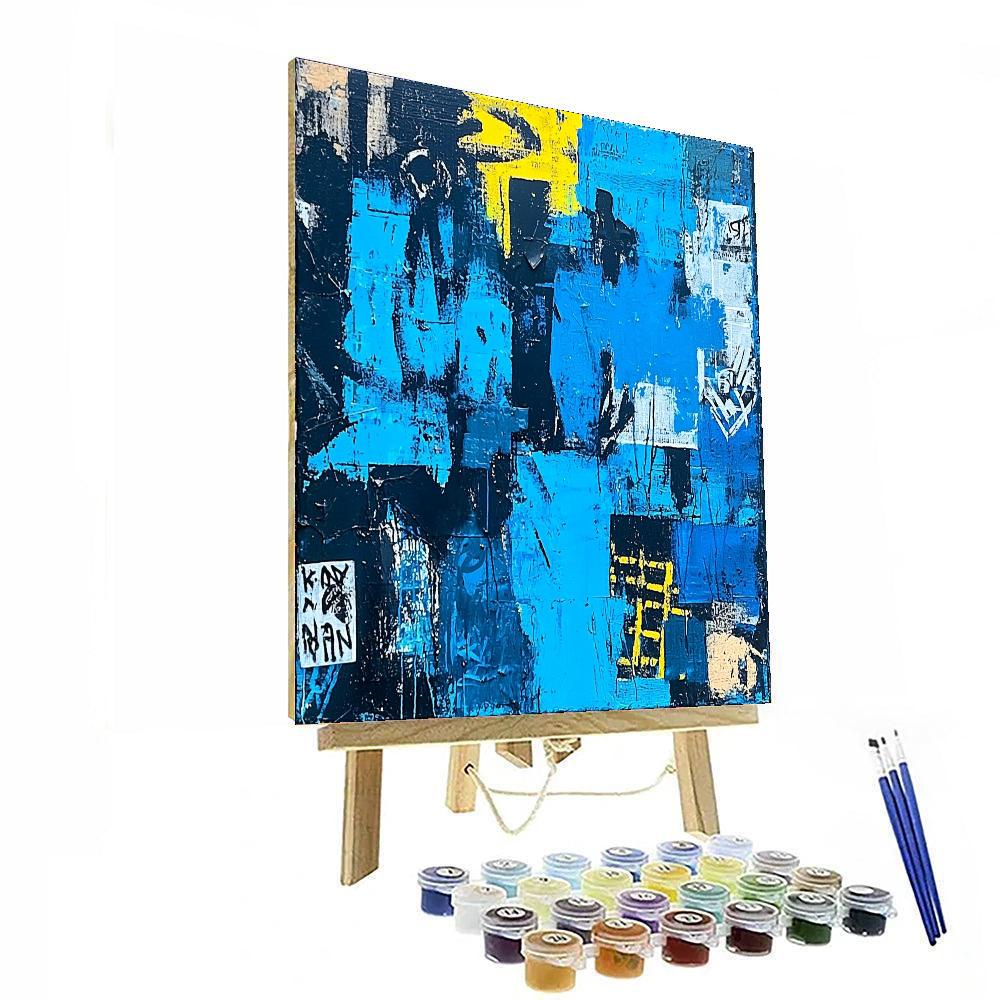 Jean-Michel Basquiat Inspired Fragments Of Identity  Paint By Numbers Kits