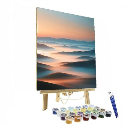 Misty Morning Sunrise DIY Paint By Numbers