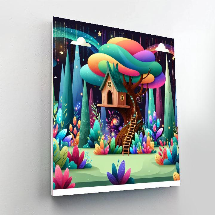Fantasy Forest Hideout Painting By Numbers Kit