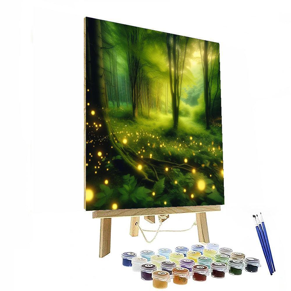 Enchanting Firefly Glade Paint By Number