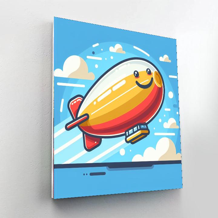 Bubbly Blimp Numbered Painting Kits