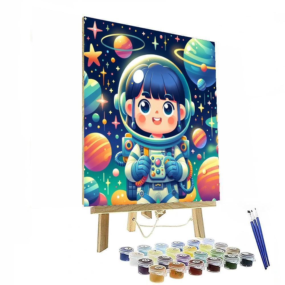 Futuristic Space Mission Paint By Numbers Kits