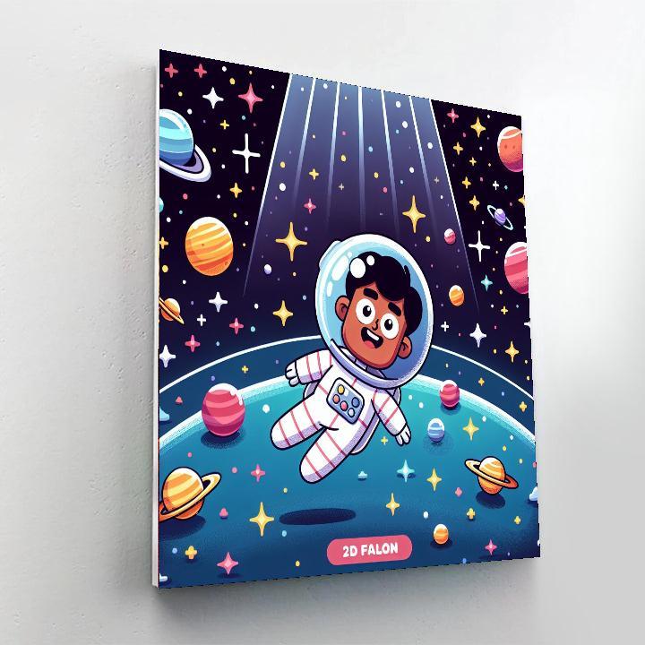 Outer Space Galaxy Quest Number Painting