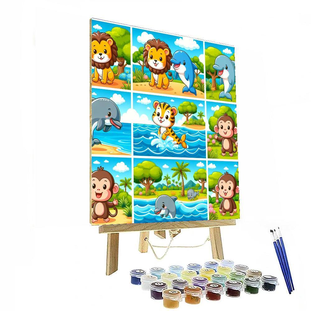 Exploring Animal Habitats Paint By Color