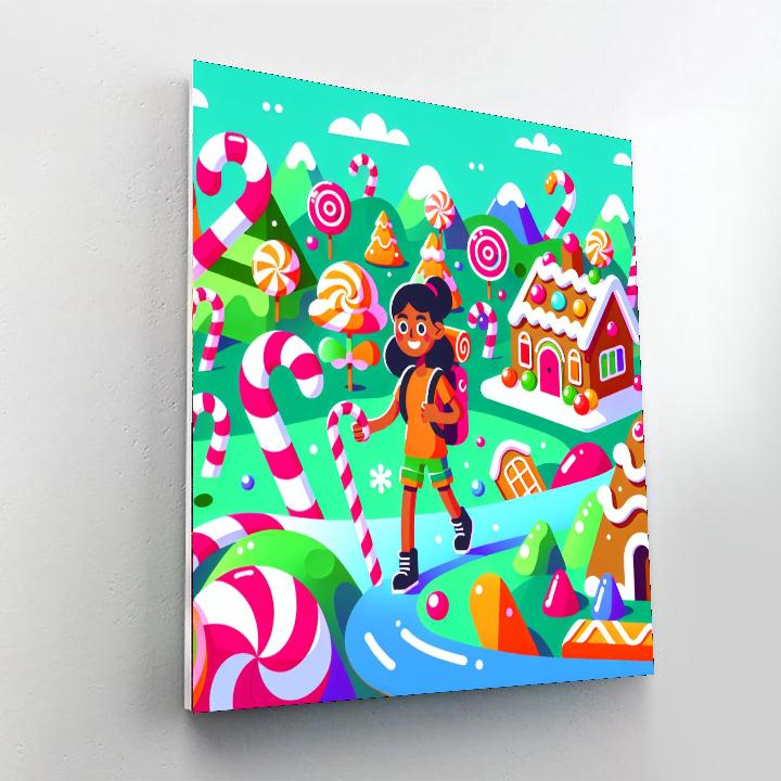 Candyland Kingdom Adventure Painting Number Kit