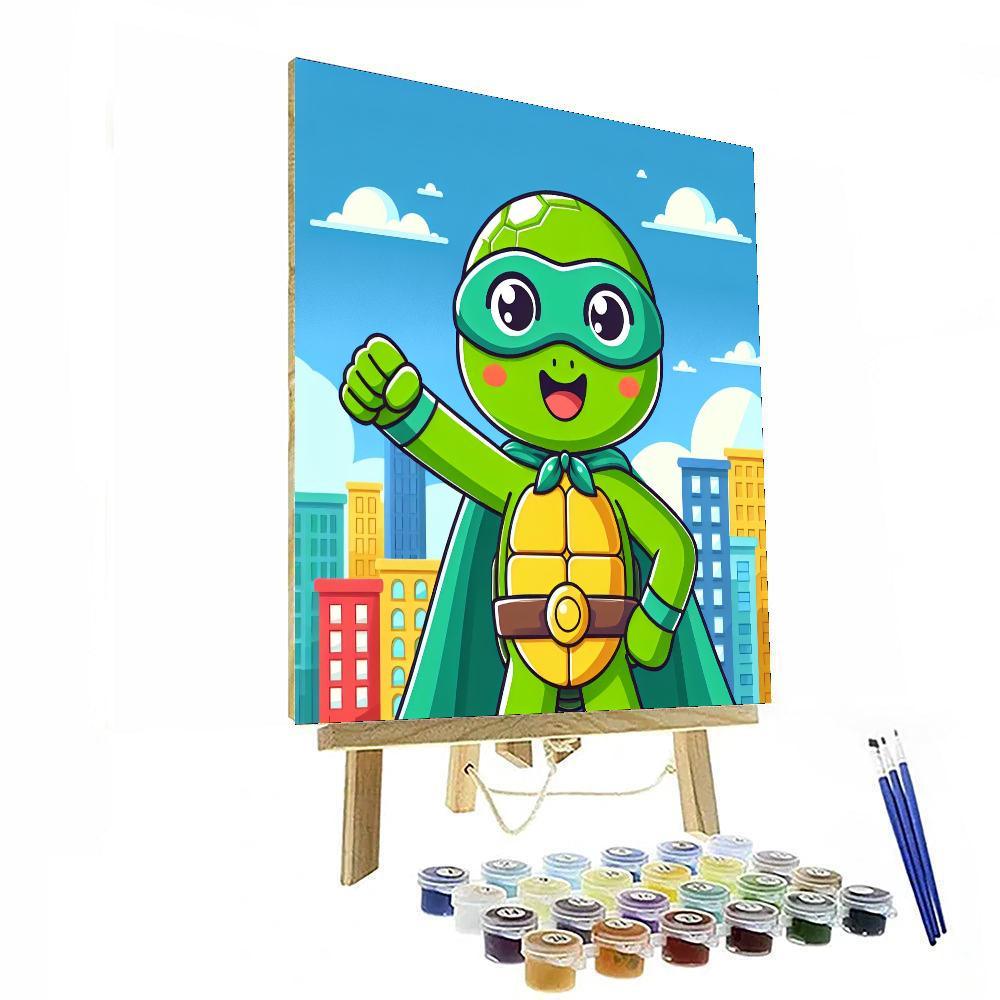 Superhero Turtle Painting By Numbers Kit
