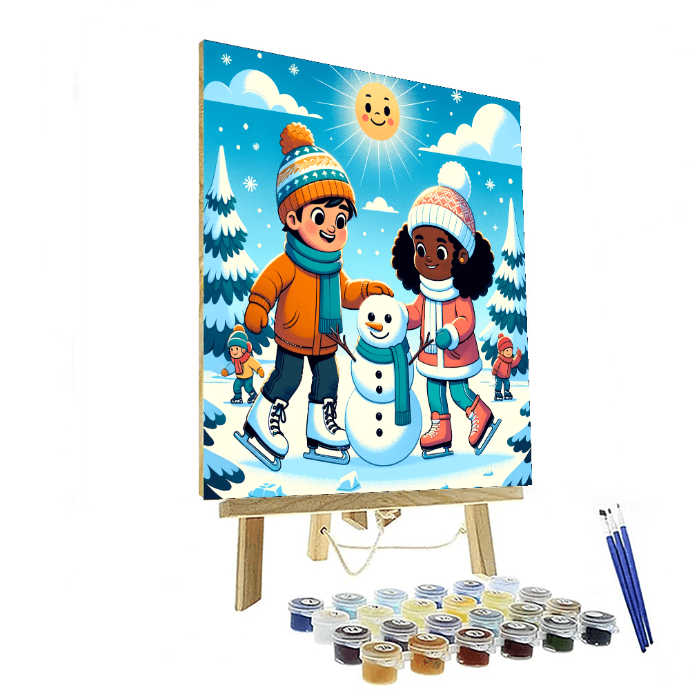 Adventurous Winter Wonderland Numbered Painting Kits