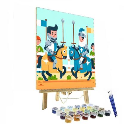 Brave Knights' Tournament Number Painting