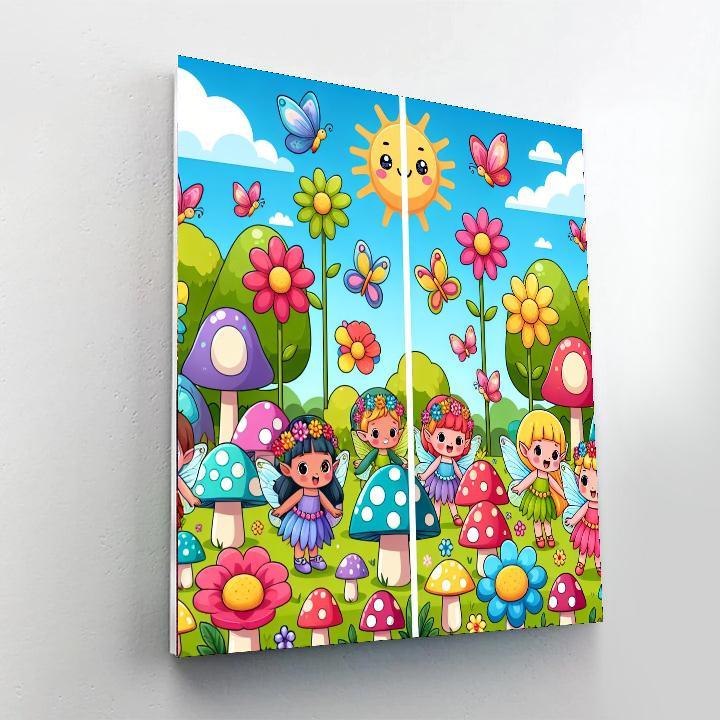 Adventure With Magical Fairies Paint By Color