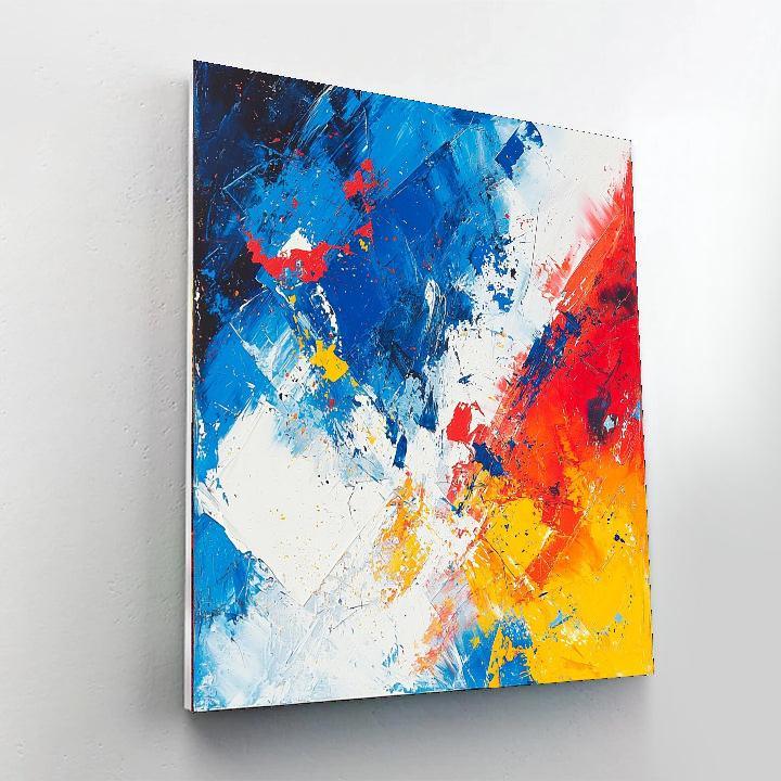 Jackson Pollock Inspired Colorful Abstractions  DIY Paint By Numbers