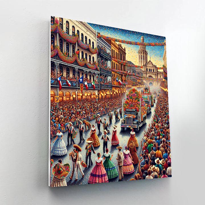 Fiesta San Antonio - San Antonio, Usa Painting By Numbers Kit