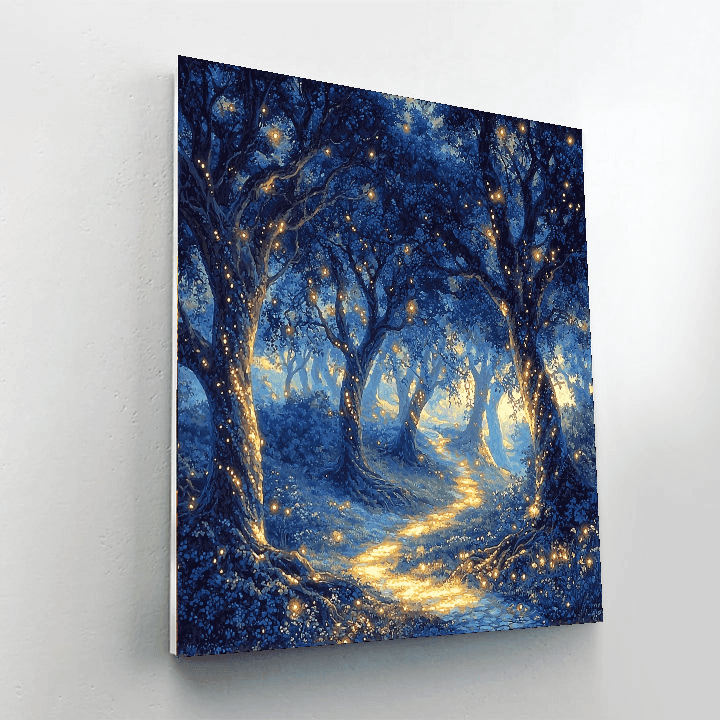 Maxfield Parrish Inspired Mysterious Forest  Numbered Painting Kits