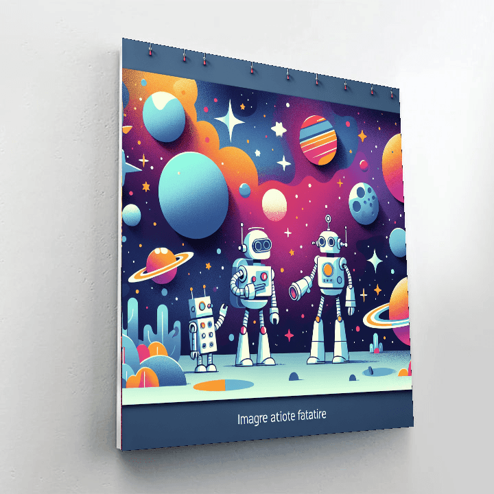Robots In Space Adventure Paint By Number