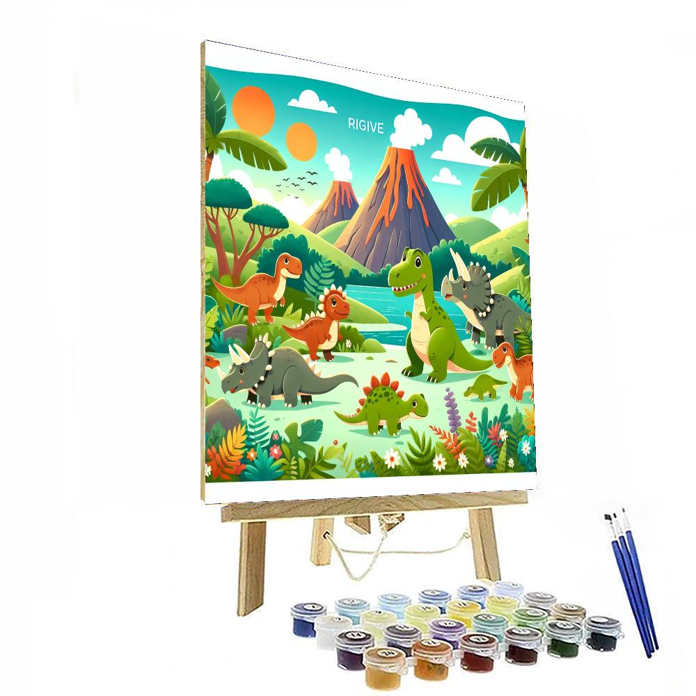 Dino-mite Exploration Numbered Painting Kits