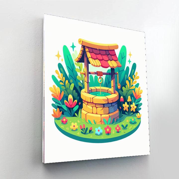 Wishing Well Whispers Painting Number Kit