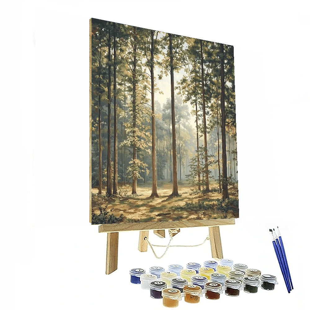 Caspar David Friedrich Inspired Timeless Forest  Paint By Numbers