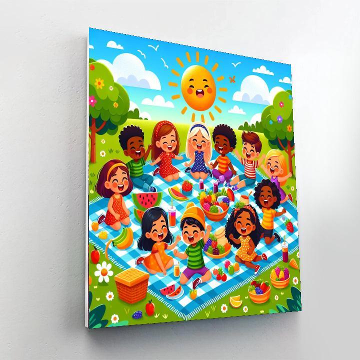 Charming Picnic Adventure Painting By Numbers Kit