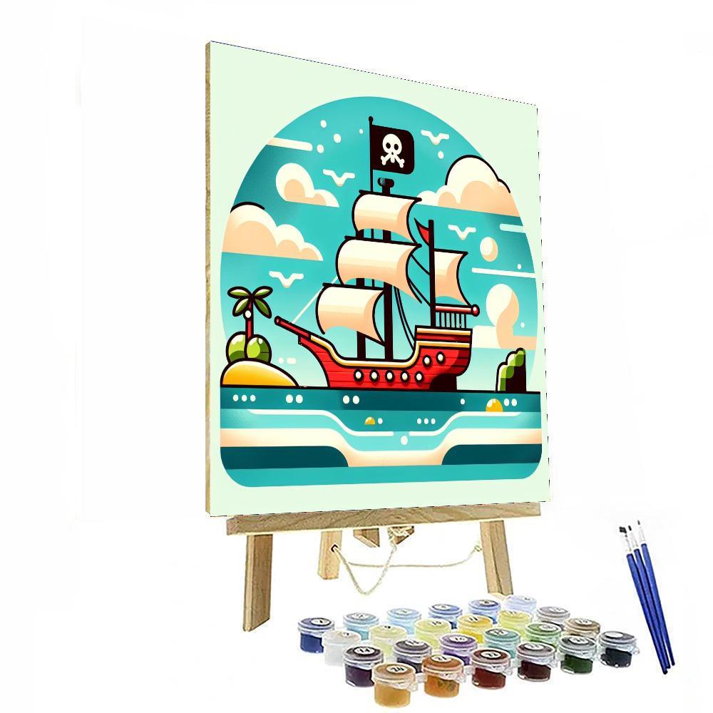 Seaside Pirate Quest Paint By Number
