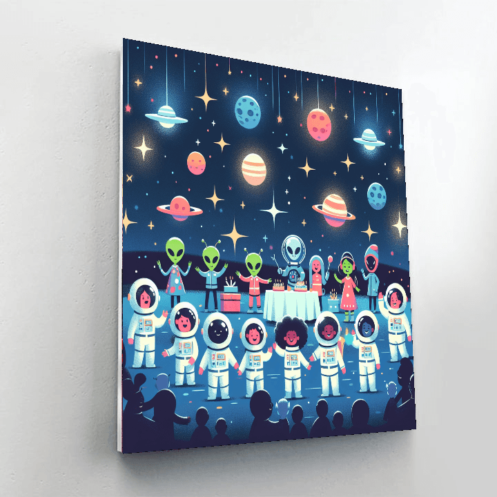 Galaxy Festival Of Stars Paint By Color