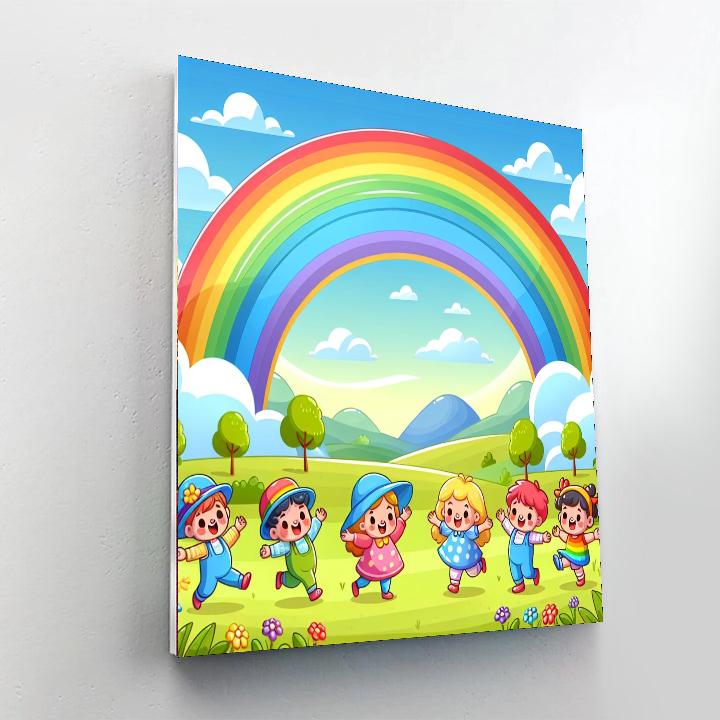 Rainbow Exploration Journey Number Painting
