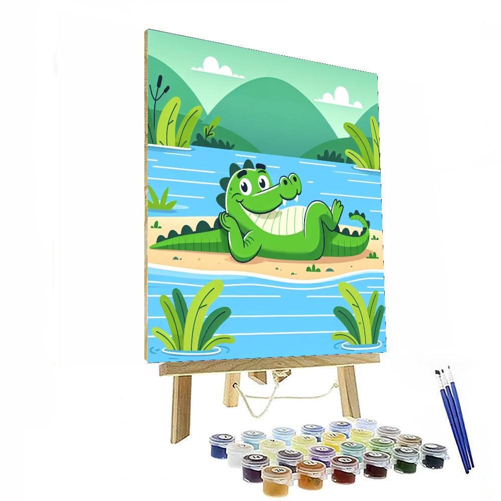 Cool Crocodile Numbered Painting Kits