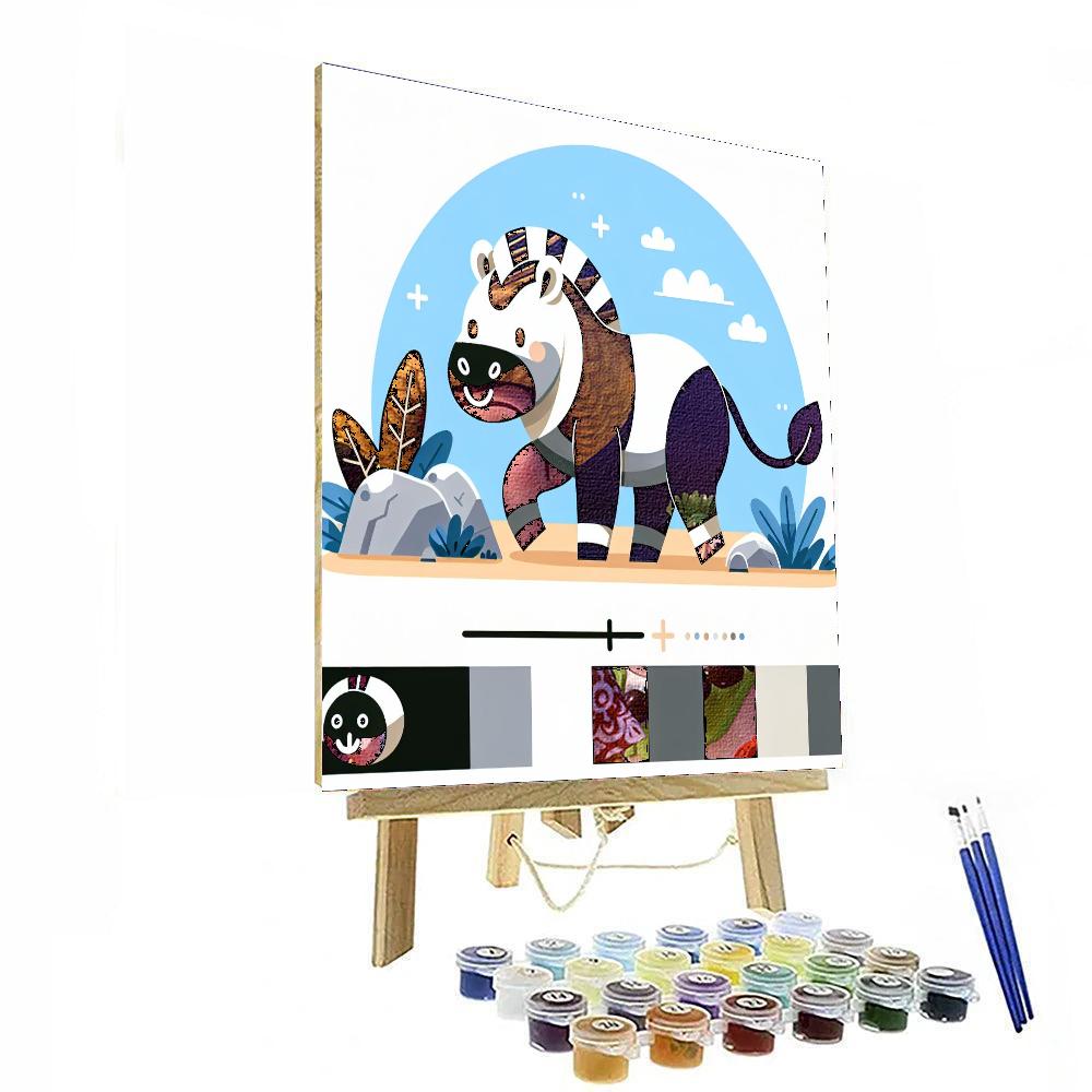 Zany Zorilla Paint By Numbers Art